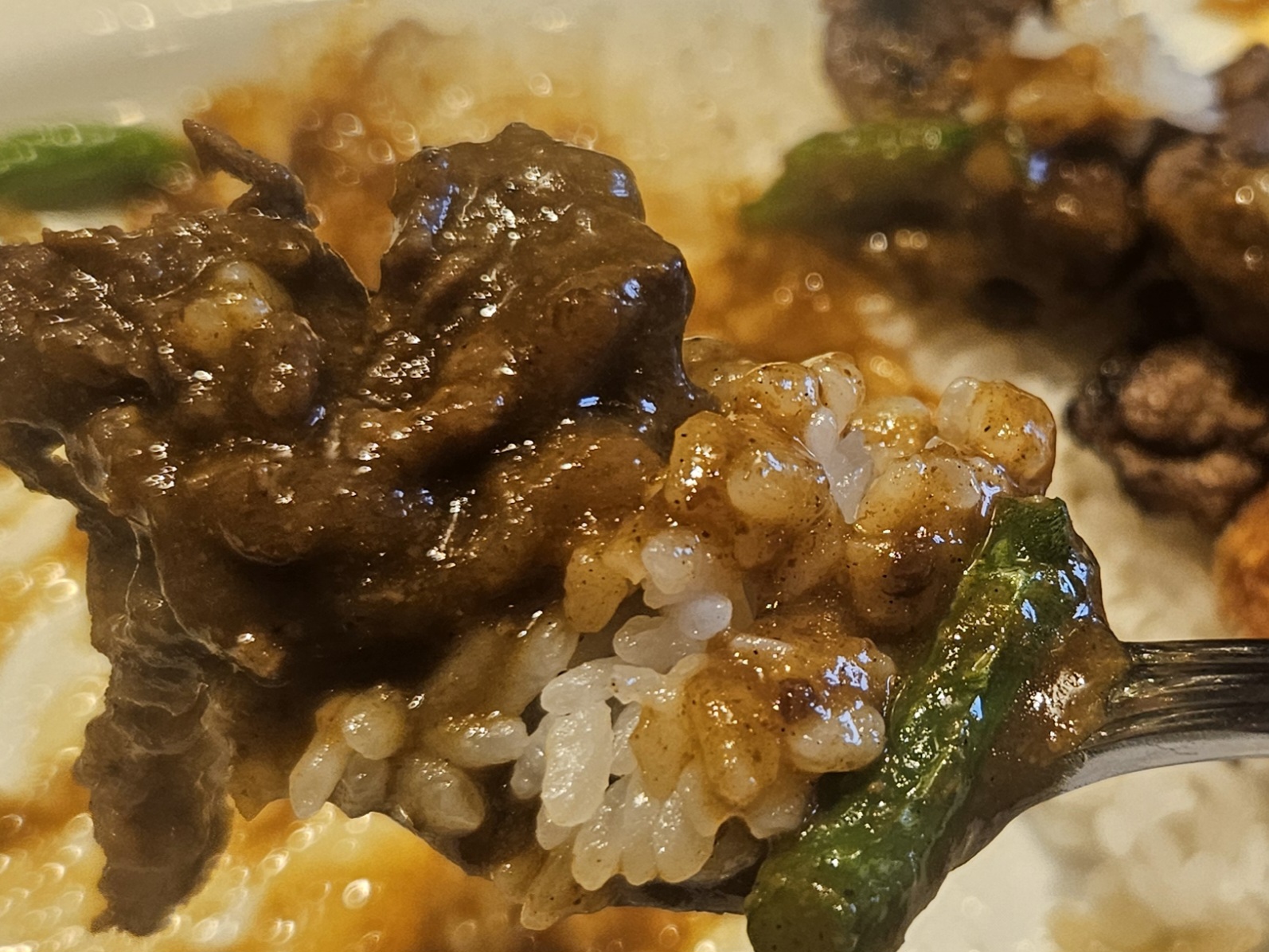 津の田カリー　料理